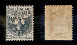 Colonie - Somalia - Posta Ordinaria - 1916 - 15 + 5 Cent Croce Rossa (20) - Gomma Originale (160) - Altri & Non Classificati