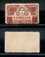 Colonie - Somalia - Espressi - 1927 - 1.25 Lire Su 30 Besa (7) - Gomma Integra - Altri & Non Classificati