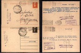 Repubblica - Posta Ordinaria - Due Cartoline Postali (121 - 122) Da Bologna A Montagnana (del 30.10.46 - E 14.11.46 - Pi - Other & Unclassified