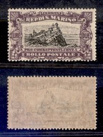 San Marino - Posta Ordinaria - 1918 - Pro Combattenti - 2 Lire + 5 Cent (61) - Gomma Integra - Altri & Non Classificati