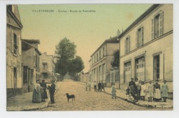 VILLETANEUSE - Ecoles - Route De Pierrefitte (belle Carte Toilée ) - Villetaneuse