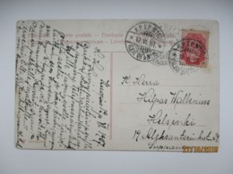 IMP. RUSSIA FINLAND 1907 TPO RAILWAY MAIL  К.Р.Х.Р. ПОчТОВЫЙ Вагон No.10 , Sailing Boat   , OLD POSTCARD   ,  0 - Other & Unclassified