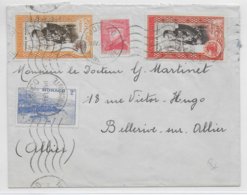 MONACO - 1951 - ENVELOPPE => BELLERIVE SUR ALLIER - Lettres & Documents