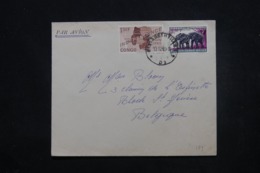 CONGO - Enveloppe De Elisabethville Pour La Belgique En 1963, Affranchissement Plaisant Dont Surchargé - L 45409 - Andere & Zonder Classificatie