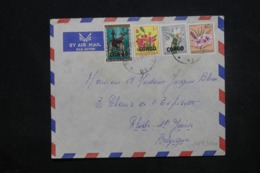 CONGO - Enveloppe De Elisabethville Pour La Belgique En 1963, Affranchissement Plaisant Dont Surchargés - L 45410 - Altri & Non Classificati