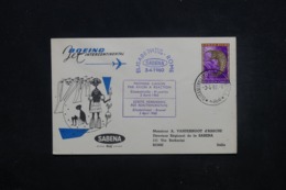 CONGO BELGE - Enveloppe 1er Vol Par Avion à Réaction Elisabethville / Bruxelles En 1960 Pour Rome - L 45413 - Lettres & Documents