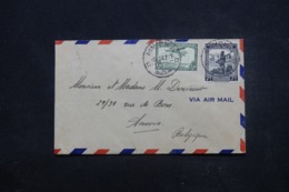 CONGO BELGE - Enveloppe De Mweka Pour Anvers Par Avion En 1947, Affranchissement Plaisant - L 45414 - Cartas & Documentos