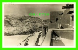 ROCKY MOUNTAINS, CO - PIKES PEAK FROM CHEYENNE LODGE IN WINTER - REAL-PHOTO - WRITTEN IN 1934 - - Rocky Mountains