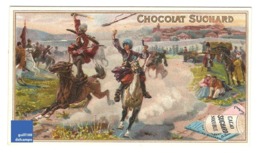 Chromo Chocolat Suchard Cavalier Russie Turquie Cheval Kazakh Kazakhs Yourte Bohème Roulotte A30-2810,5 - Suchard