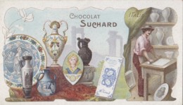 Chromos - Chocolat Suchard - Métiers Histoire Poterie Porcelaine - Pays Italie - N° 4 - Suchard