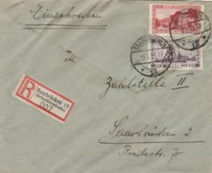 Sarre Lettre Recommandée Saarbrücken 1933 - Covers & Documents