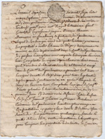 VP15.952 - Cachet De Généralité De TOULOUSE - Acte De 1767 - Vente D'une Pièce De Terre Située à PUYLAURENS - Seals Of Generality