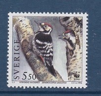 WOODPECKER  PIVERT SPECHT SWEDEN SUEDE SCHWEDEN 1994 MI 1948 MNH Slania PROTECTED BIRDS  Geschützte Vögel OISEAUX Slania - Pauwen