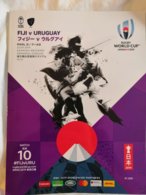Rugby World Cup Japan 2019. Official Program FIJI-URUGUAY, Play In Kamaishi, 116 Luxurious Color Pages English &Japanese - 1950-Hoy