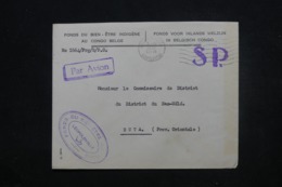 CONGO BELGE - Enveloppe En SP De Léopoldville Pour Commissaire De District à Buta Par Avion En 1958 - L 45422 - Storia Postale