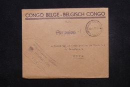 CONGO BELGE - Enveloppe En SP De Léopoldville Pour Commissaire De District à Buta En 1959 Par Avion - L 45433 - Covers & Documents