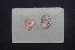 CONGO BELGE - Enveloppe Par Vol Elisabethville / Bruxelles En 1936, Affranchissement Plaisant Au Verso - L 45450 - Brieven En Documenten