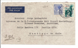 's Gravenhage 14.6.35>Via Air France Le Bourget Port-Aerien 15.6.35>Chile.Dienst VIII - Airmail