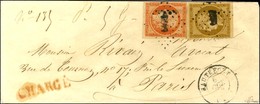 PC 1492 / N° 1 + 5 Filet Effleuré Et Non Touché Càd T 15 HAUTEFORT (23) Sur Lettre Chargée Pour Paris. 1852. - TB. - R. - 1849-1850 Cérès