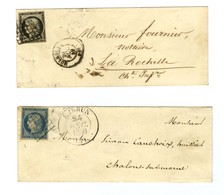 Lot De 2 Lettres Affranchies Avec N° 3 Et 4. - TB. - 1849-1850 Cérès