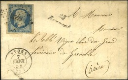 PC 2649 / N° 10 Càd T 15 NYONS (25) Cursive 25 / Remusat. 1854. - TB. - 1852 Louis-Napoleon