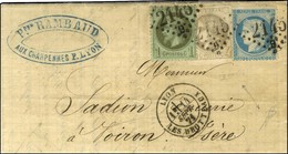 GC 2145 B / N° 25 + 41 + 37 Càd LYON / LES BROTTEAUX 14 SEPT. 71. - TB. - 1870 Ausgabe Bordeaux