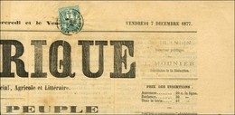 Càd ST BRIEUC / COTES DU NORD / N° 63 Sur Journal Entier L'ARMORIQUE Du 7 Décembre 1877. - TB / SUP. - R. - 1876-1878 Sage (Type I)