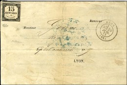 Càd T 17 LYON (68) / Timbre-taxe N° 4 Sur Lettre Locale. 1871. - TB. - R. - 1859-1959 Cartas & Documentos
