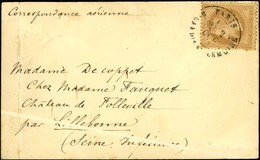 Càd PARIS / R. CARDINAL LEMOINE 2 OCT. 70 Sur Carte Pour Le Château De Folville Par Lillebonne Sans Càd D'arrivée. Très  - Oorlog 1870