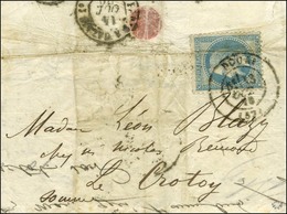 Lettre Avec Texte Datée De Paris Le 10 Octobre 1870 Pour Le Crotoy. Au Recto, Càd T 17 DOUAI (57) 13 OCT. 70 / N° 29 (pl - War 1870