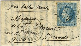 Etoile 9 / N° 29 Càd PARIS / R. MONTAIGNE 13 OCT. 70 Sur Lettre Pour Mirande (Gers), Au Verso Càd D'arrivée 17 OCT. 70 4 - Krieg 1870