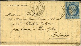 Etoile 15 / N° 37 Càd PARIS / R. BONAPARTE 13 NOV. 70 Sur Gazette Des Absents N° 7 Pour Caen, Au Verso Càd D'arrivée 27  - Krieg 1870