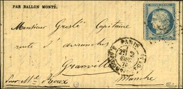 Etoile 20 / N° 37 Càd PARIS / R. ST DOMque ST GN N° 56 2 DEC. 70 Sur Gazette Des Absents N° 12 Pour Granville. Au Verso, - Guerre De 1870