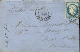 GC 532 / N° 37 Càd BORDEAUX (32) 30 JANV. 71 Sur Enveloppe Sans Texte Avec Mention Manuscrite '' Ballon Monté '' Pour Po - Guerra Del 1870