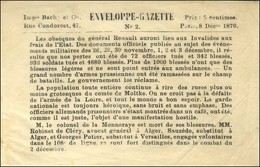 Enveloppe Gazette N° 2 Neuve. - TB / SUP. - Krieg 1870