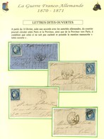 Lot De 9 Lettres Avec Tentatives D'entrées Affranchies Avec 20c Bordeaux. - TB. - Krieg 1870