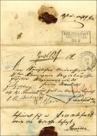 Càd K.PR.FELDPOST-RELAIS / N° II (Lunéville) Sur Lettre Pour Francfort, Au Verso Prise En Charge Par Le FELDPOST-RELAIS  - Guerra Del 1870