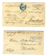 Lot De 2 Lettres Avec Cachet FELDPOST-RELAIS N° 78 (Amiens). - TB. - Krieg 1870