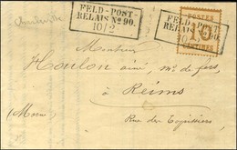 Cachet Encadré KPR FELDPOST / RELAIS N° 90 / Alsace N° 5 Sur Lettre Avec Texte Daté De Charleville Pour Reims. 1871. - S - Guerre De 1870