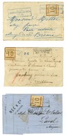 Lot De 3 Lettres Avec Cachet FEDPOST-RELAIS. - TB. - Guerra De 1870
