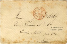 Càd Rouge ARMEE DU RHIN / Bau A 4 AOUT 70 Sur Lettre De Strasbourg En Franchise Militaire Pour Levallois-Perret. - TB. - Guerre De 1870