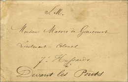 Enveloppe Avec Texte Daté De Plappeville Le 26 Septembre 1870 Adressée Au Lieutenant-Colonel Du 7e Hussards '' Devant Le - War 1870