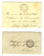 Lot De 2 Lettres Avec Càd ARMEE DU RHIN. - TB. - Guerra Del 1870