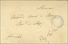 Cachet Bleu 25e CORPS D'ARMEE / Qer GENERAL Sur Lettre Avec Texte Daté De Méhun Le 15 Février 1871 En Franchise Militair - Krieg 1870