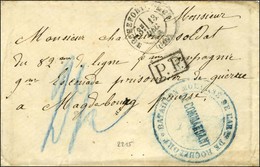 Càd ROCHEFORT-S-MER (16) 13 DEC. 70 + P.P. Au Recto Cachet Bleu BATAILLON MOBILISE DE L'ARMEE DE ROCHEFORT / LE COMMANDA - Krieg 1870