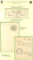 Lot De 1 Lettre + 2 Documents Avec Cachets Militaires. - TB. - Krieg 1870