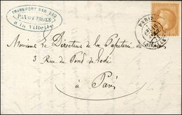 Càd PARIS / LA VILLETTE 16 AVRIL 71 / N° 28 Sur Lettre Avec Bel En-tête Des Bateaux à Vapeur Pour Paris. - SUP. - R. - War 1870