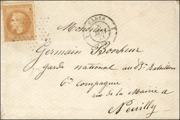 Etoile évidée / N° 28 Càd De Rayon 1 PARIS 1 (60) 5 MAI 71 Sur Lettre Pour Neuilly. - TB / SUP. - R. - Guerra De 1870