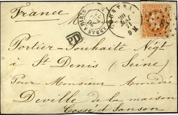 Lettre Affranchie De Courtrai (Belgique) 20 MAI 71 Sur Lettre Pour M. Portier à St Denis, Pour M. Deville, Paris, Sans C - Krieg 1870