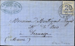 Càd RAPPOLTSWEILER / Alsace N° 6 Sur Lettre Non Taxée Pour Sermaize (Marne). 1871. - SUP. - Lettres & Documents